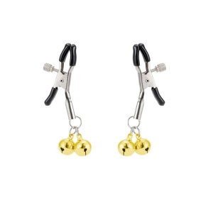 Grampo de Metal para Mamilos com Sino e Presilhas Ajustáveis