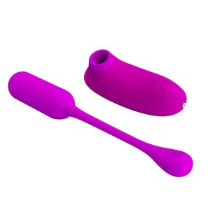 Kit com Cápsula Vibratória e Estimulador Feminino com Sucção