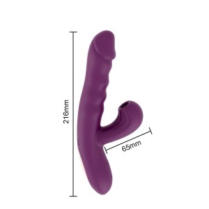 Vibrador Vai e Vem e Estimulador Clitoriano
