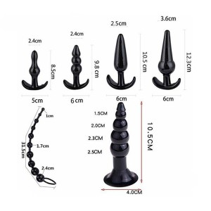 Kit com 6 Plug Anal