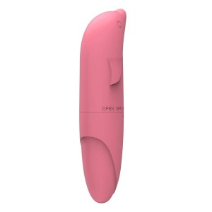 Vibrador Ponto G Golfinho Aveludado à Pilha