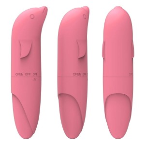 Vibrador Ponto G Golfinho Aveludado à Pilha