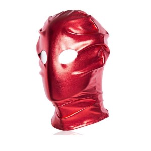 Capuz com Abertura na Região dos Olhos e Fechamento com Zíper Traseiro