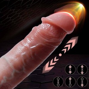 Pênis Realístico em Silicone Líquido com Vai e Vem e Aquecimento