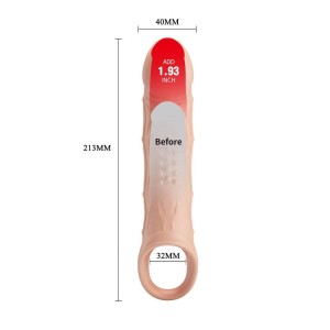 Capa Peniana com Anel para Escroto e Vibração 