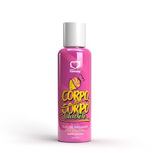 Corpo a Corpo Óleo de Massagem Hot Beijável sabor Chiclete 100ML