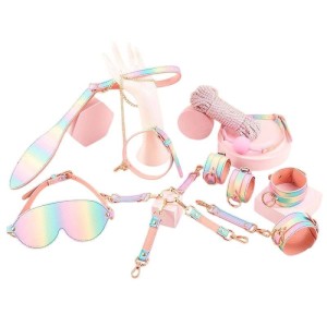 Kit 8 Itens Sado Erótico Bondage