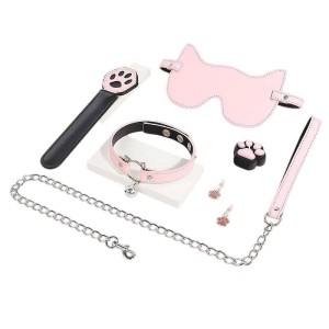 Kit 6 Itens Sado Erótico Bondage