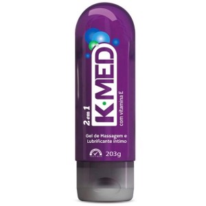 GEL DE MASSAGEM E LUBRIFICANTE ÍNTIMO K-MED 2 EM 1 203g CIMED