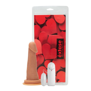  PRÓTESE VIBRO E VENTOSA 17,5 X 4,2CM -ÊXTASE