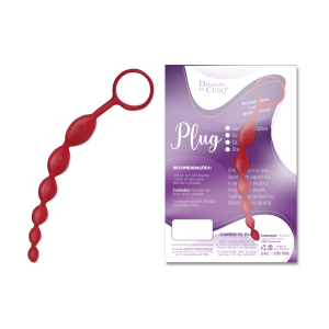 PLUG ANAL ESCALONADO FLEXIVEL DIVERSÃO AO CUBO