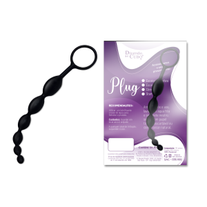 PLUG ANAL ESCALONADO FLEXIVEL DIVERSÃO AO CUBO