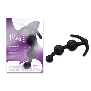 PLUG ANAL ESCALONADO ESFERA DIVERSÃO AO CUBO