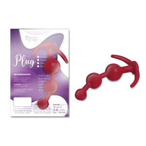 PLUG ANAL ESCALONADO ESFERA DIVERSÃO AO CUBO