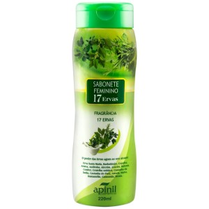 SABONETE ÍNTIMO FEMININO 17 ERVAS 210ml APINIL