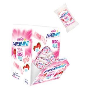 PAPERMINT LÂMINAS REFRESCANTES COMESTÍVEIS ZERO AÇUCAR 600MG DANILLA FOODS