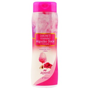 SABONETE ÍNTIMO FEMININO ALGODAO DOCE CHICLETE 210ML APINIL